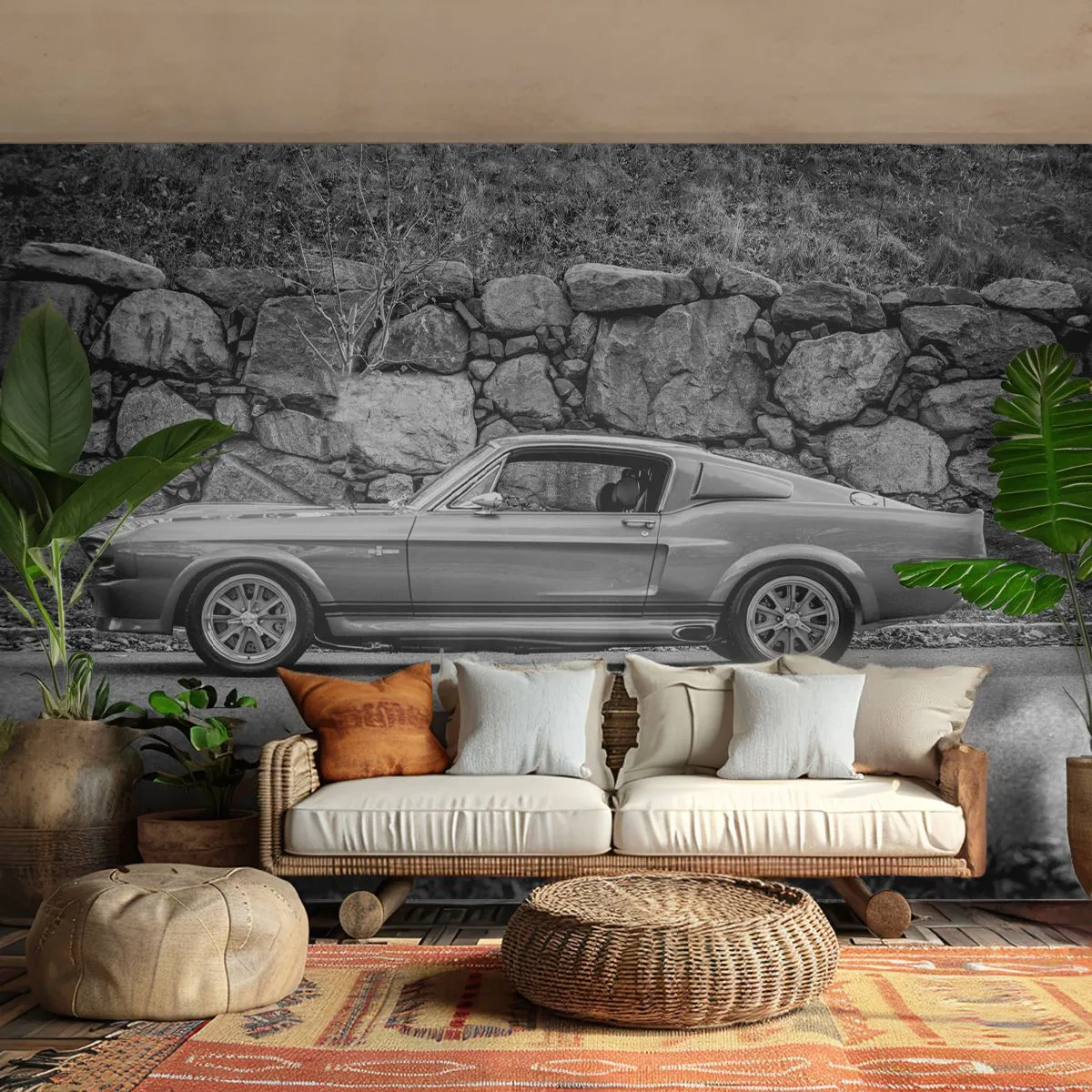 Fototapeta Samoprzylepna Deluxe Sticker - Legenda lat 60. - Samochód Vintage, Motoryzacja, Samochód Sportowy - 250x175 cm