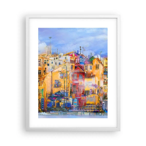 Plakat w białej ramie - Jesteśmy razem - 40x50 cm