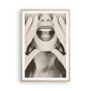 Plakat w ramie jasny dąb - Już idę! - 61x91 cm