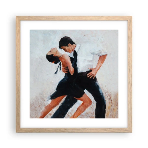 Plakat w ramie jasny dąb - Tango mych marzeń i snów - 40x40 cm