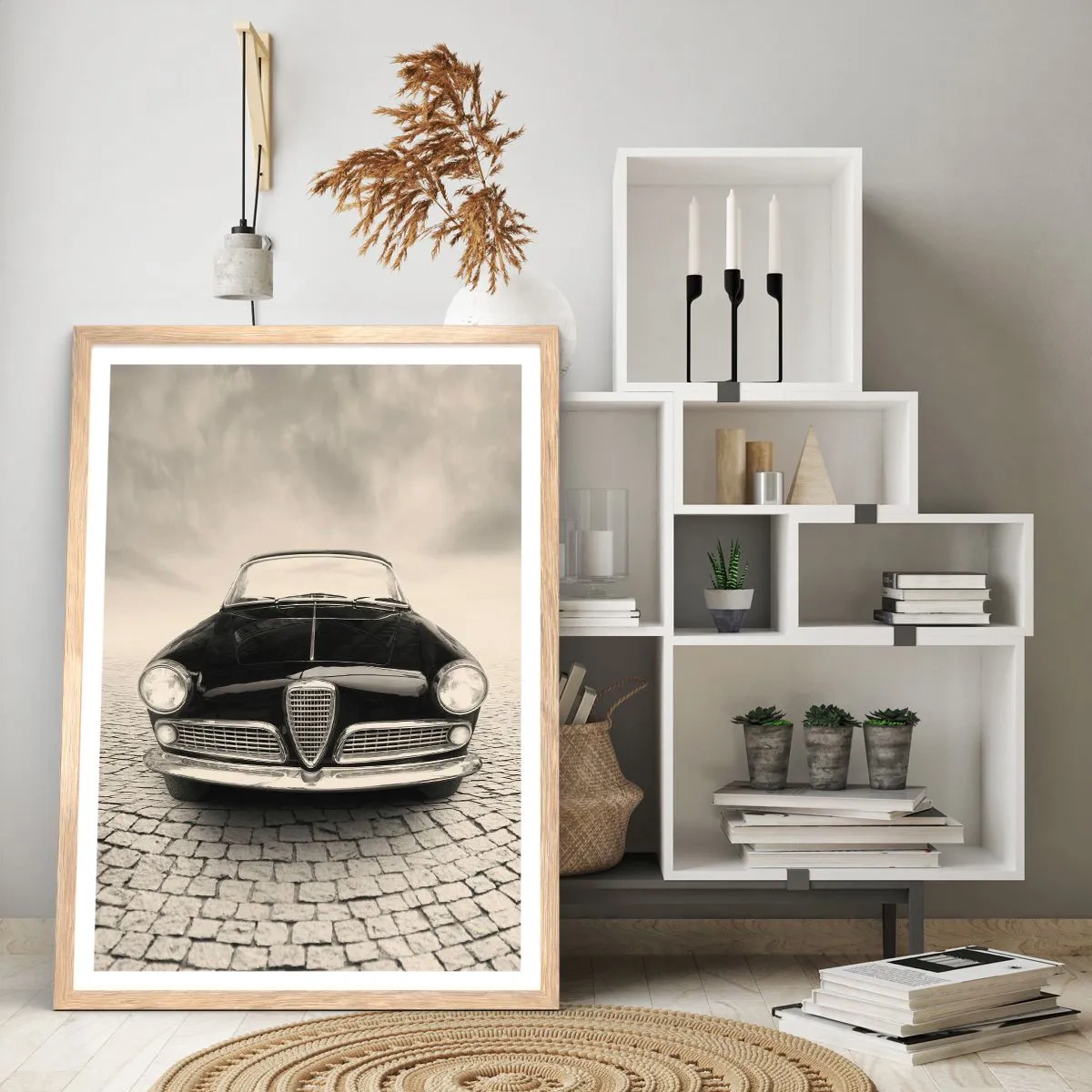 Plakat w ramie jasny dąb - I jak mnie nie kochać? - 40x50 cm