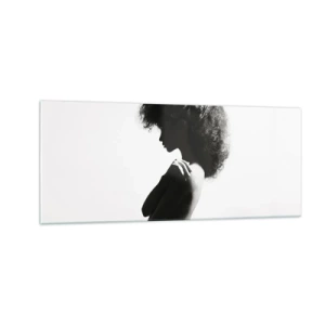 Obraz na szkle - Jak kwiat na smukłej łodydze - 100x40 cm