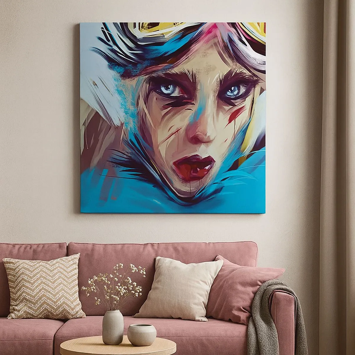 Obraz na płótnie - Wojowniczka szos - 30x30 cm