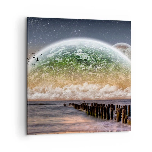 Obraz na płótnie - I świat wyłonił się z wody - 50x50 cm