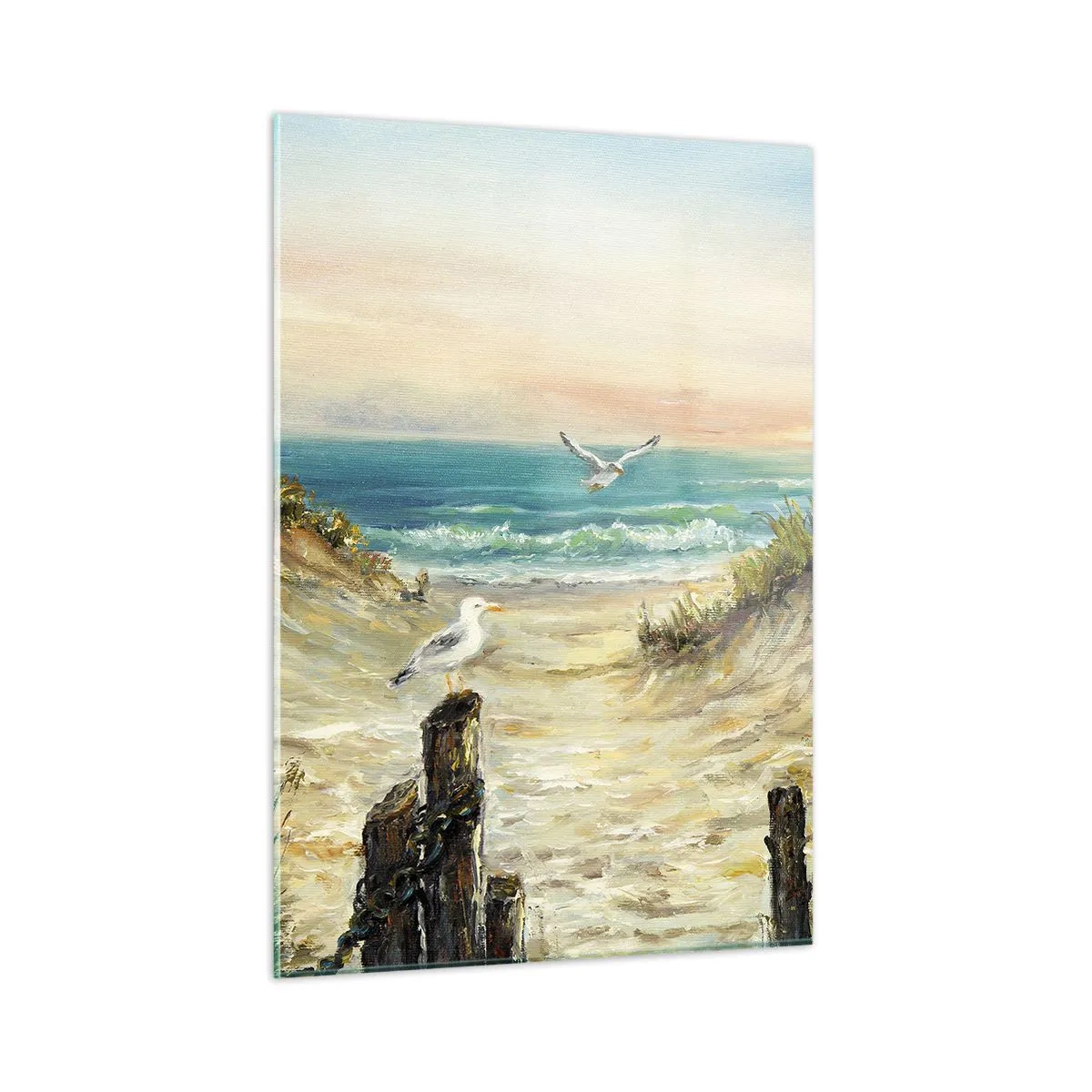 Obraz na szkle - Bezwietrzne zacisze - 50x70cm - Bezwietrzne zacisze - Nowoczesna dekoracja ścienna do salonu, kuchni i sypialni ARTTOR