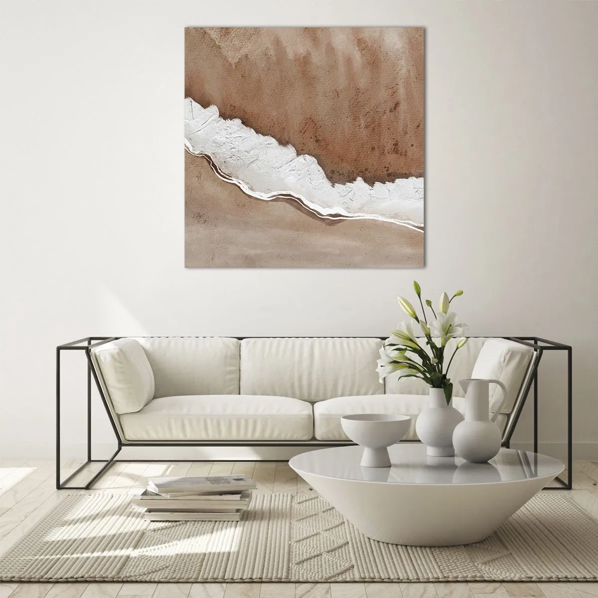 Obraz na szkle - W kolorach ziemi - 70x70 cm