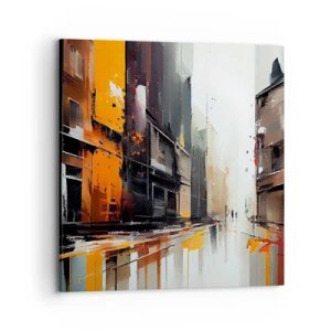 Obraz na płótnie - Deszczowy dzień - 70x70 cm