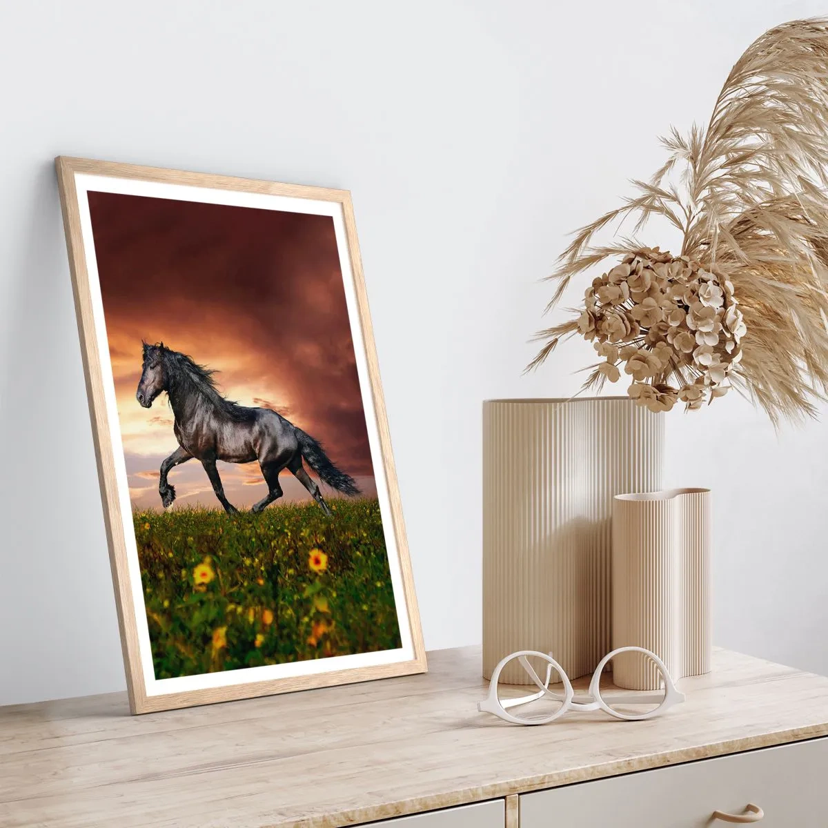 Plakat w ramie jasny dąb - Czarny książę - 40x50 cm