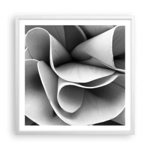 Plakat w białej ramie - Dzieje się w przestrzeni - 60x60 cm