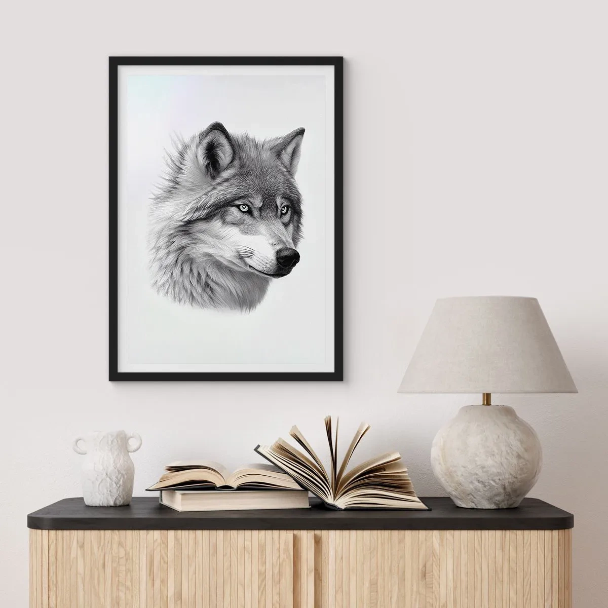 Plakat w czarnej ramie - Alfa – bez wątpienia - 61x91 cm