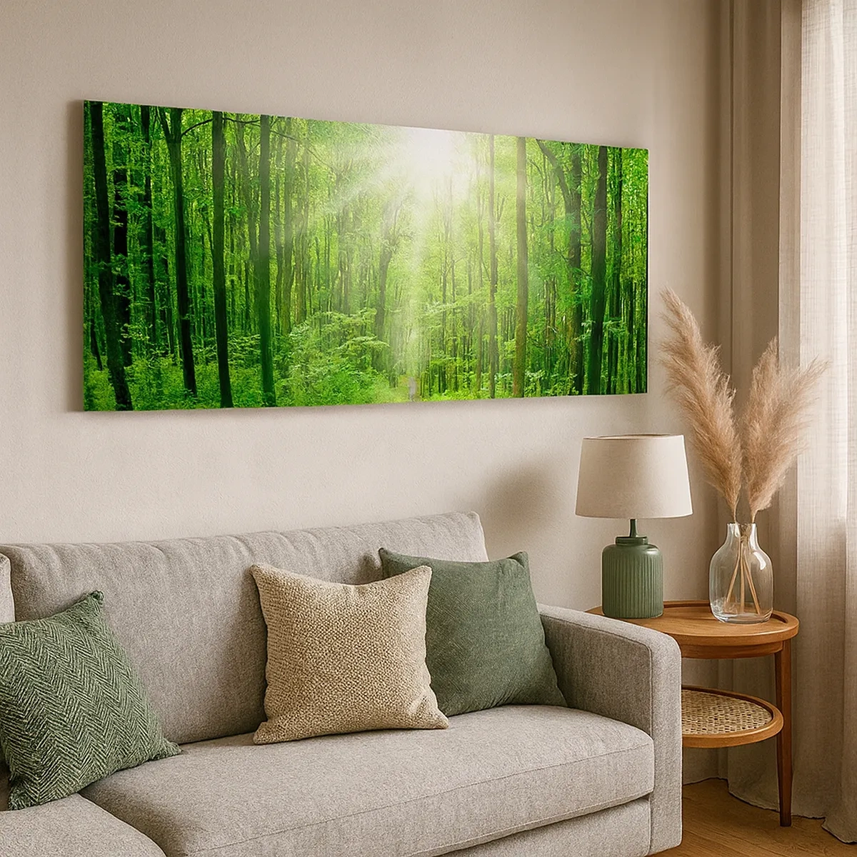 Obraz na płótnie - Zielona katedra - 30x30 cm