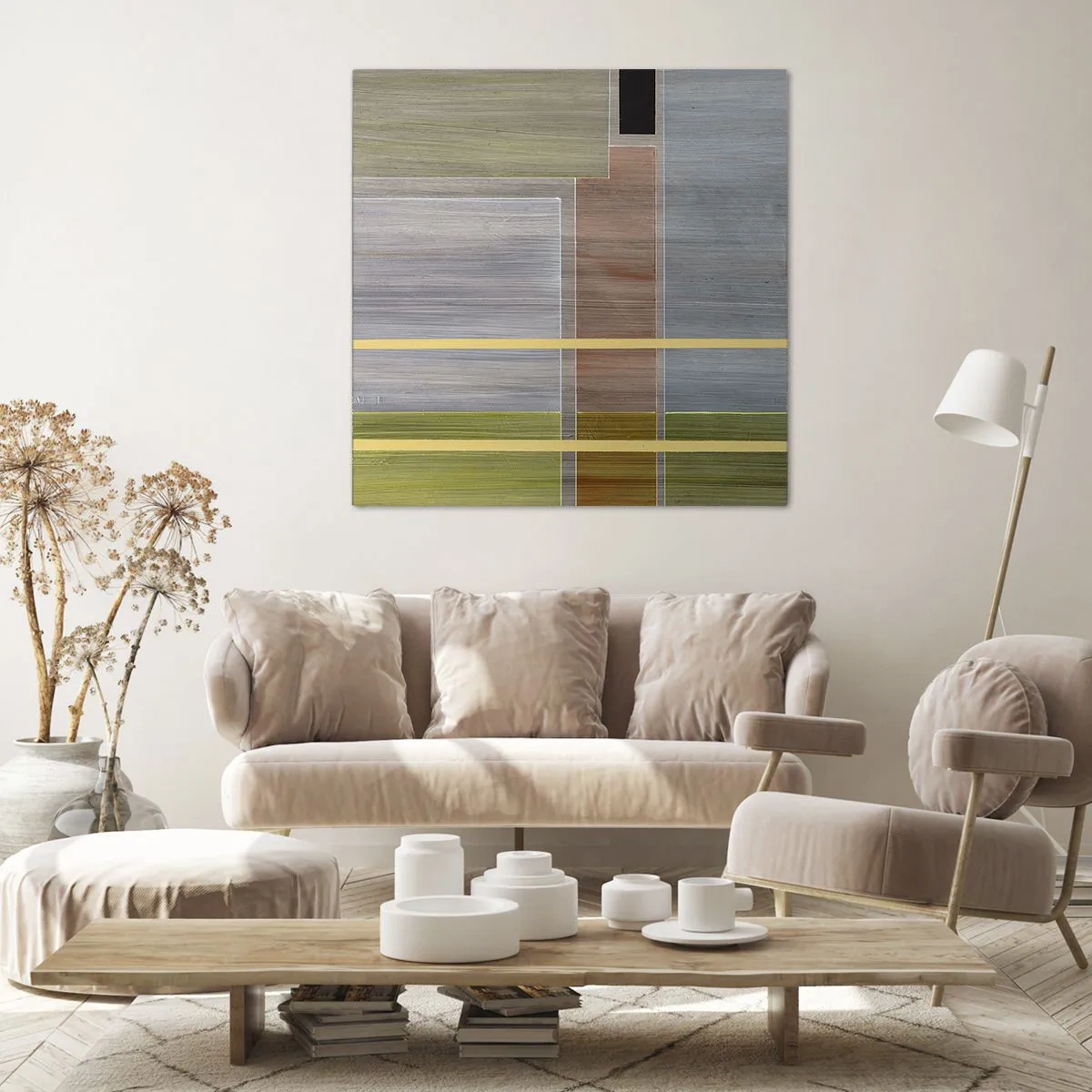 Obraz na płótnie - Prosto i spokojnie - 70x70 cm