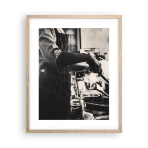 Plakat w ramie jasny dąb - Alchemia smaków - 40x50 cm