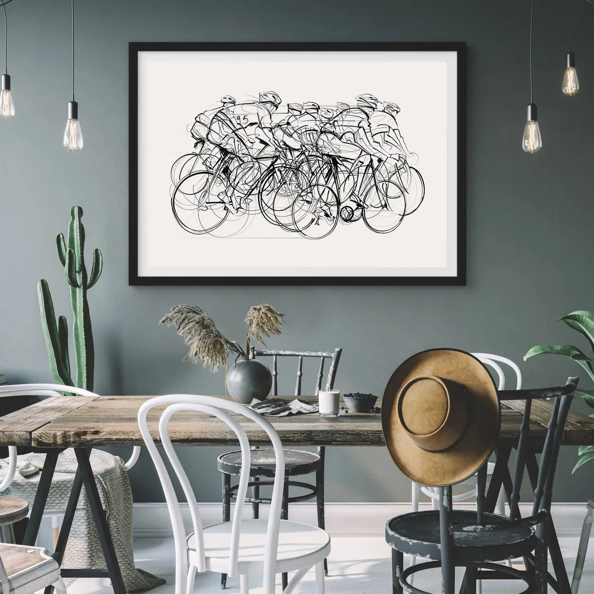 Plakat w czarnej ramie - Wespół w zespół - 91x61 cm