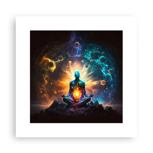 Plakat - Kosmiczny spokój - 30x30 cm