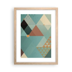 Plakat w ramie jasny dąb - Jedność wielości, wielość jedności - 30x40 cm