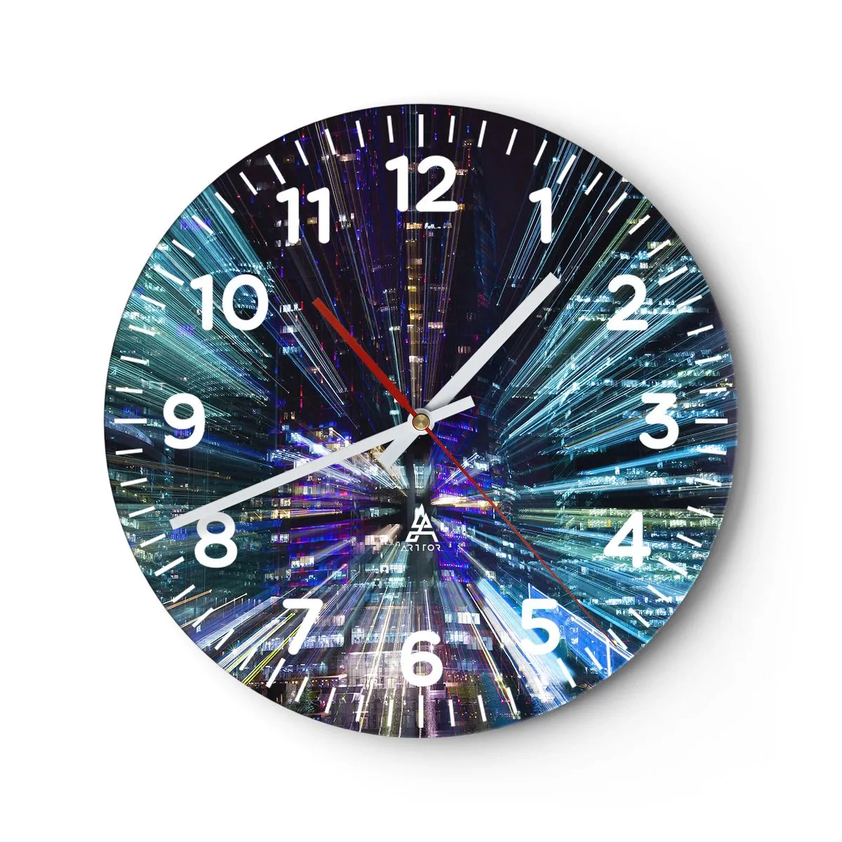 Zegar ścienny - Przejście w nadprzestrzeń - 40x40 cm