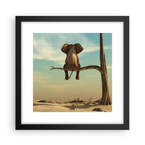 Plakat w czarnej ramie - Nowy punkt widzenia - 30x30 cm