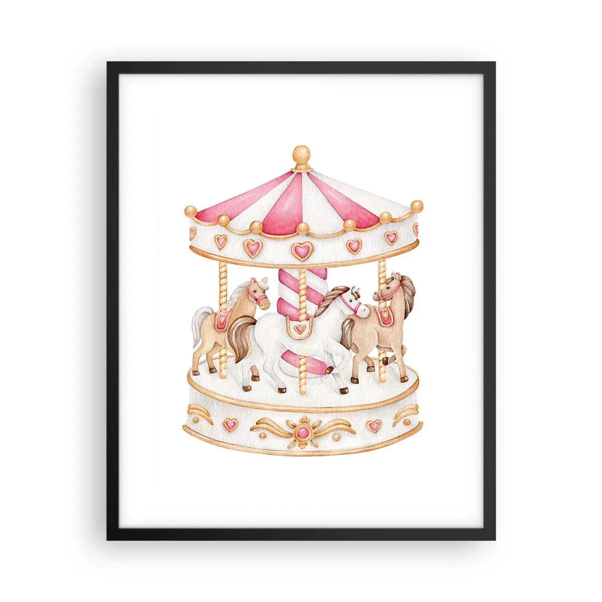 Plakat w czarnej ramie - Słodki świat dzieciństwa - 40x50 cm