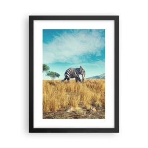 Plakat w czarnej ramie - Szarość już niemodna - 30x40 cm