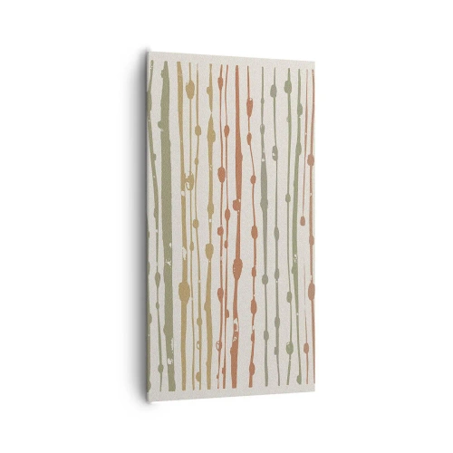 Obraz na płótnie - Muzyczny zapis barw - 65x120 cm