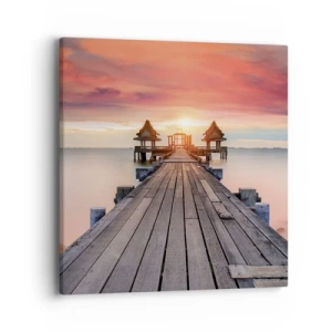 Obraz na płótnie - Zachód na wschodzie - 40x40 cm