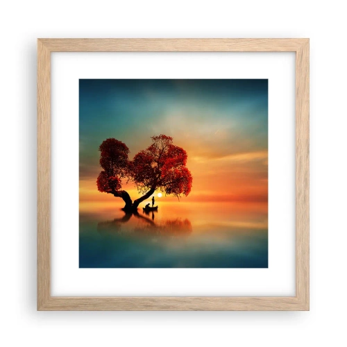 Plakat w ramie jasny dąb - Oddaleńcy i ciszyzna bezświata - 30x30 cm