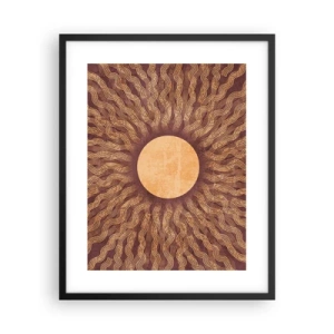 Plakat w czarnej ramie - Ikona słońca - 40x50 cm