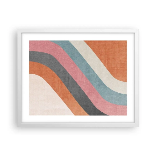 Plakat w białej ramie - Kompozycja diagonalna – ruch - 50x40 cm