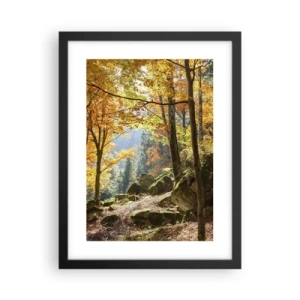 Plakat w czarnej ramie - Czas na odpoczynek - 30x40 cm