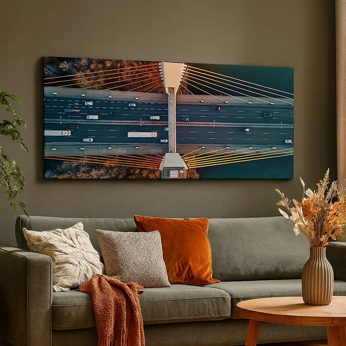 Obraz na płótnie - ZA wodami, za lasami - 100x40 cm