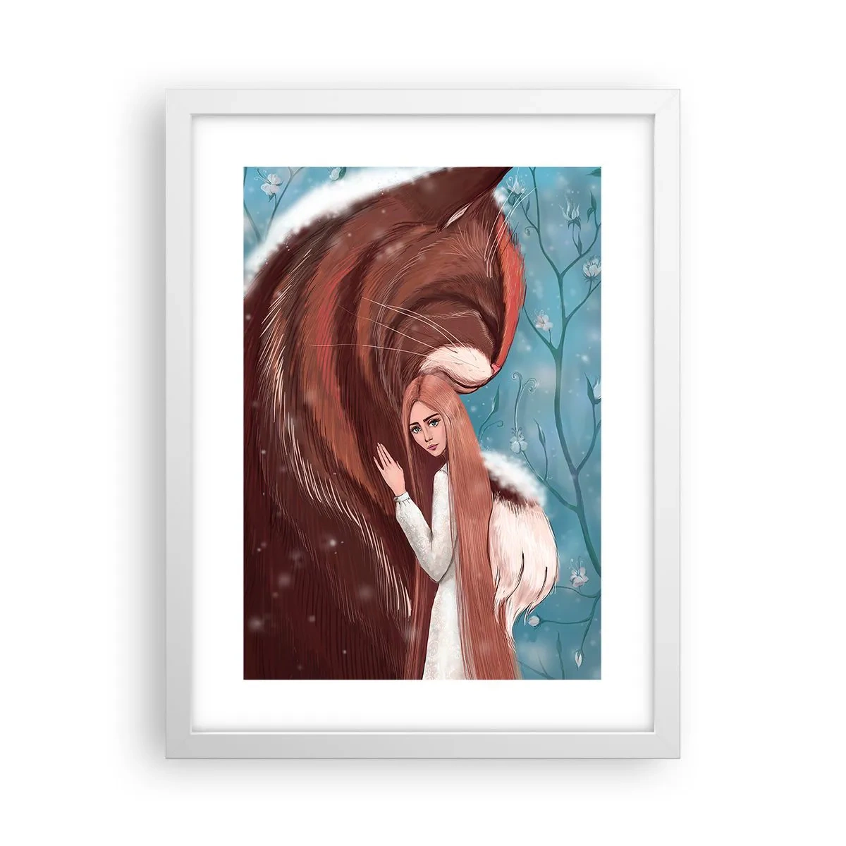 Plakat w białej ramie - Witaj w baśni - 30x40 cm
