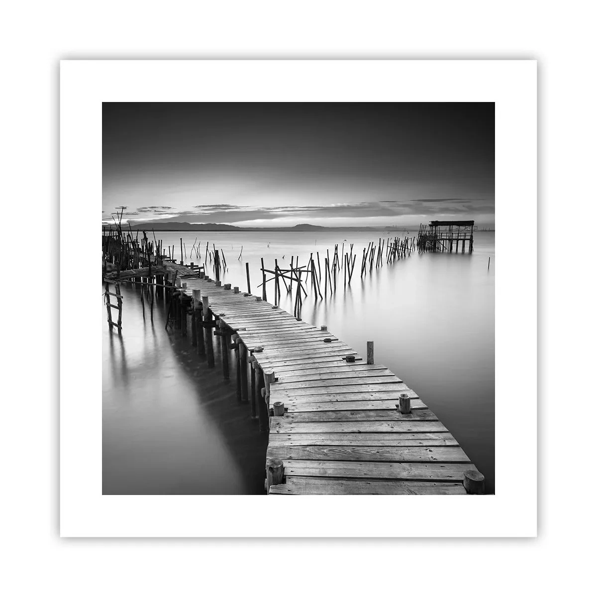 Plakat - Spokój zapomnianego brzegu - 40x40 cm