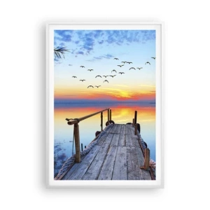 Plakat w białej ramie - Pora wracać… - 70x100 cm