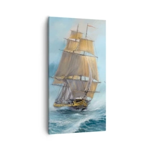 Obraz na płótnie - Mknący po falach - 55x100 cm