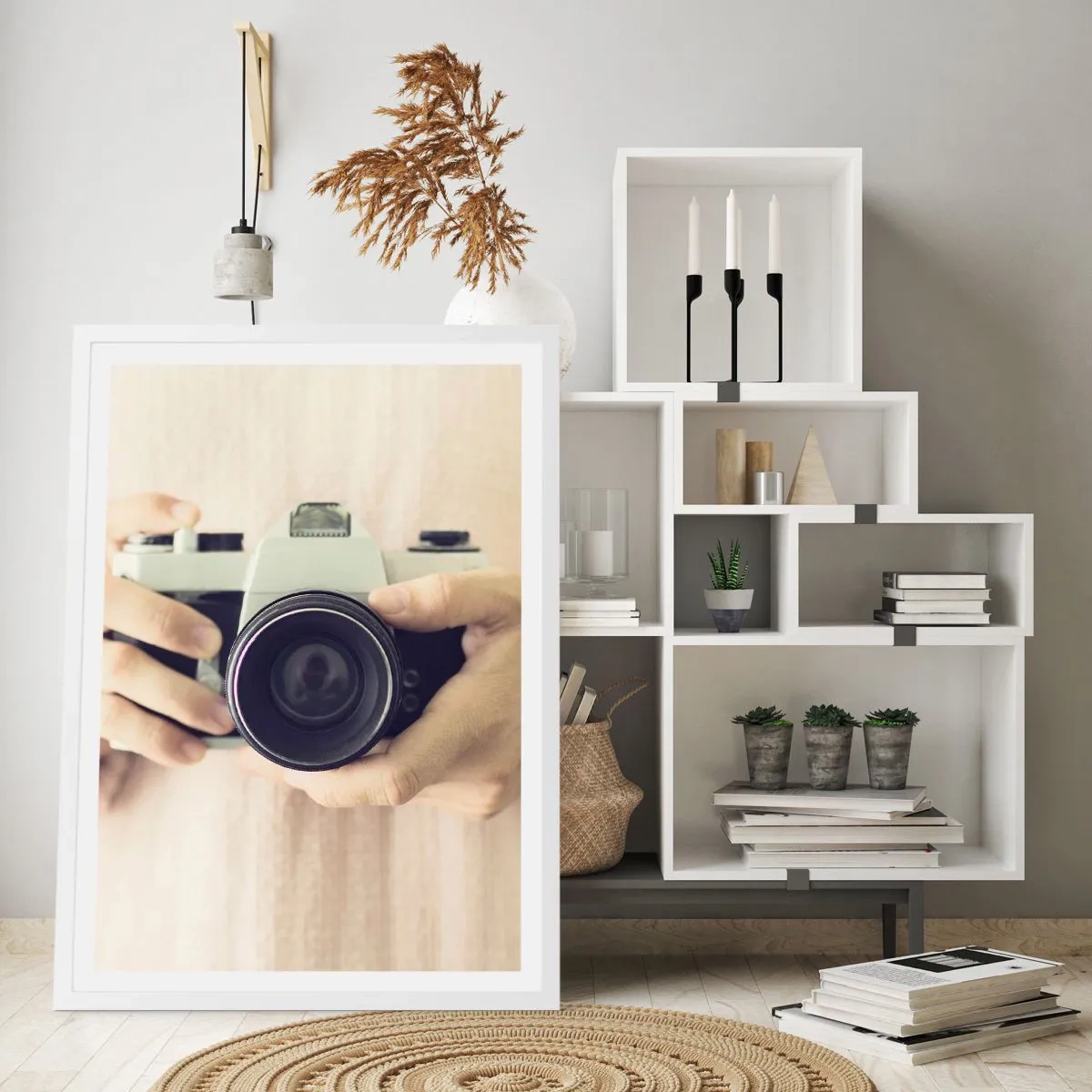 Plakat w białej ramie - By widzieć więcej… - 61x91 cm