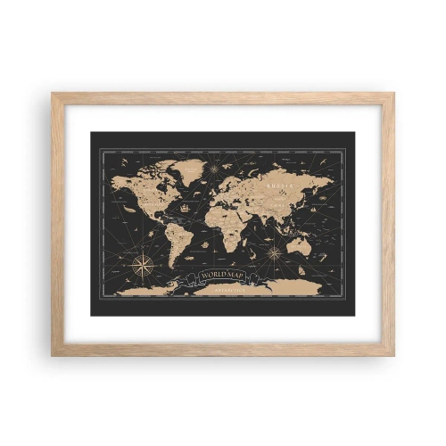 Plakat w ramie jasny dąb - Granice mojego świata - 40x30 cm