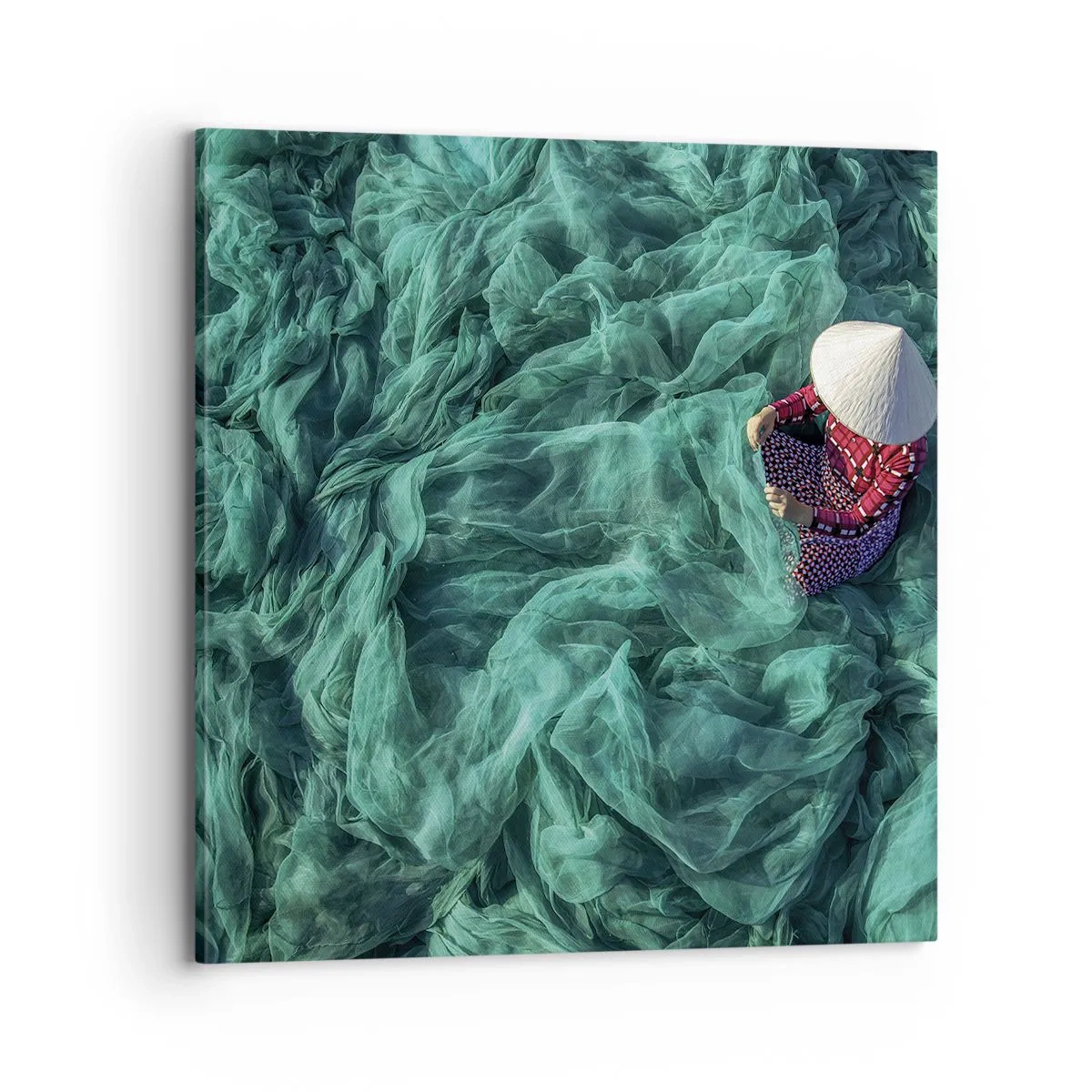 Obraz na płótnie - W morzu sieci - 70x70 cm