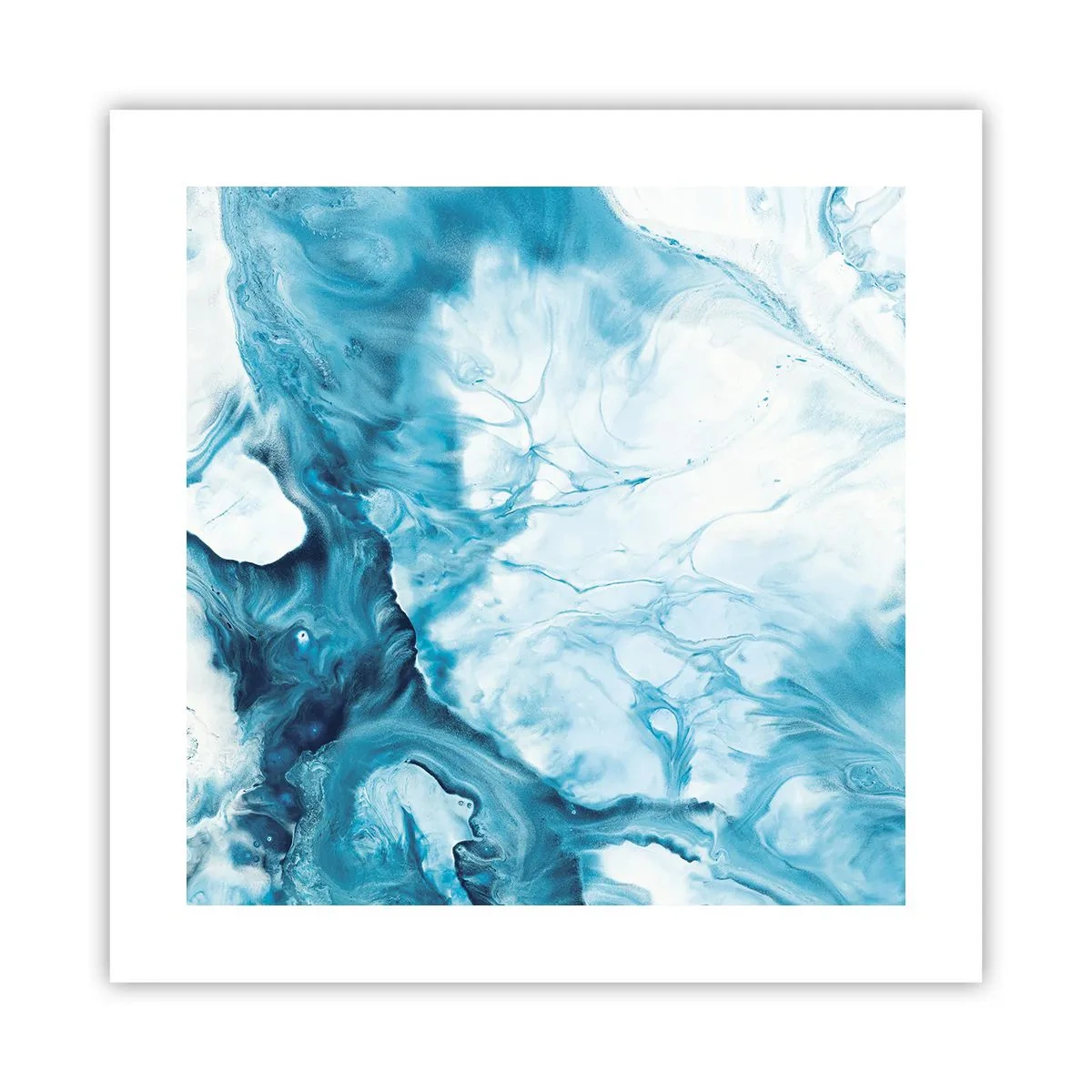 Plakat - Koncert błękitu - 40x40 cm