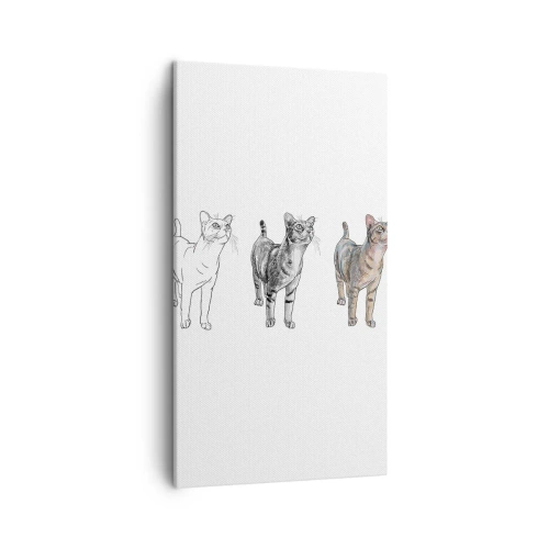 Obraz na płótnie - Lekcja rysunku - 45x80 cm