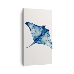 Obraz na płótnie - Życie w błękicie - 45x80 cm