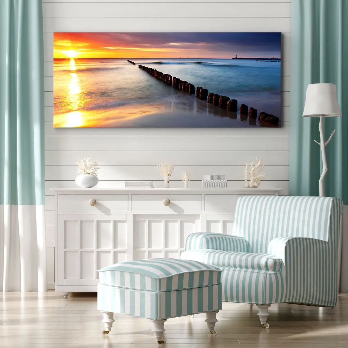 Obraz na płótnie - Posłuchaj ciszy - 100x40 cm