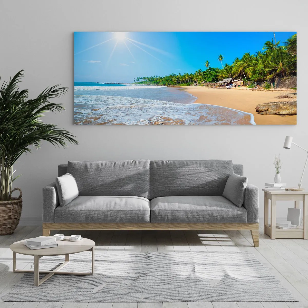 Obraz na szkle - Egzotyczne miejsce dla ciebie - 90x30 cm