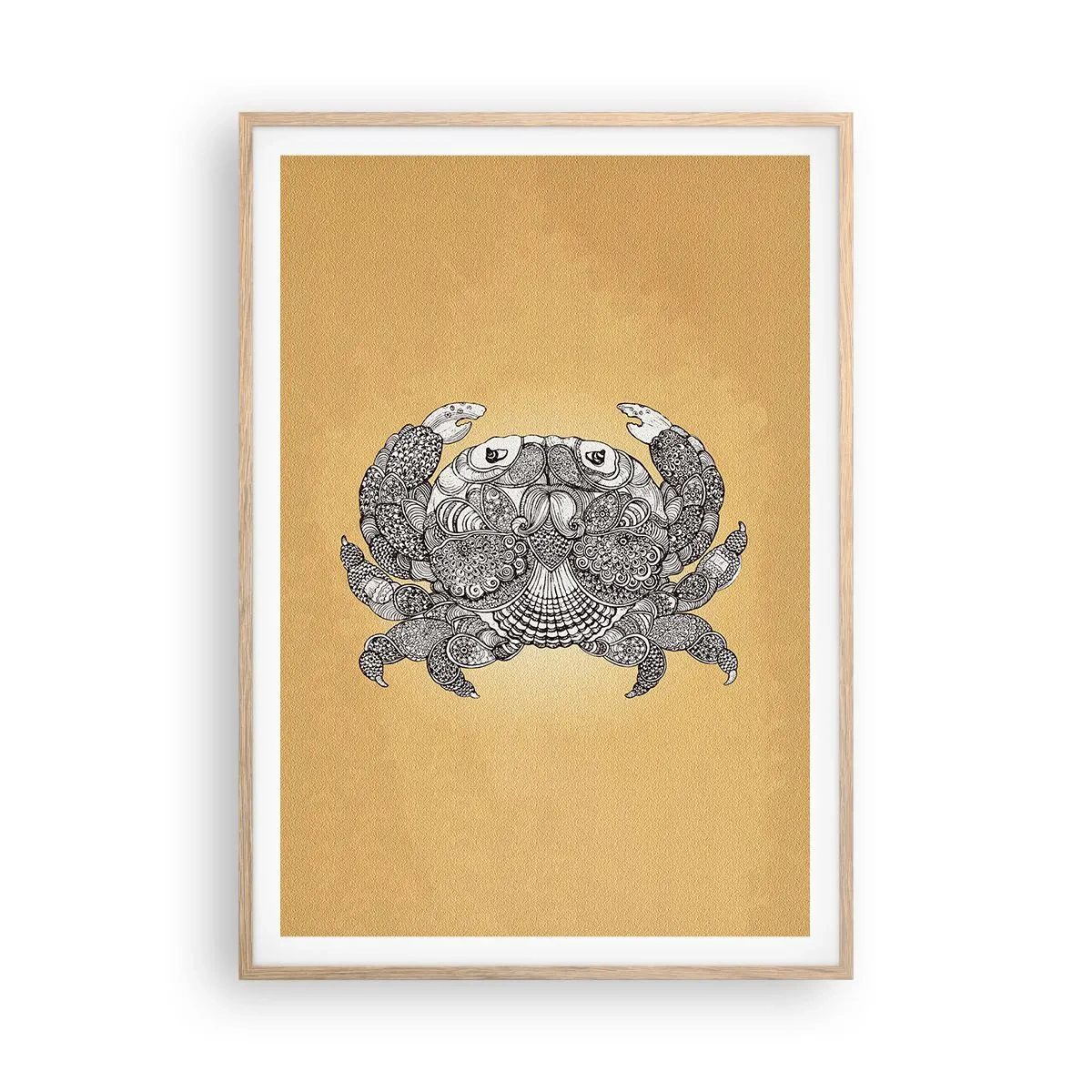 Plakat w ramie jasny dąb - Opowieści Pana Kraba - 70x100 cm