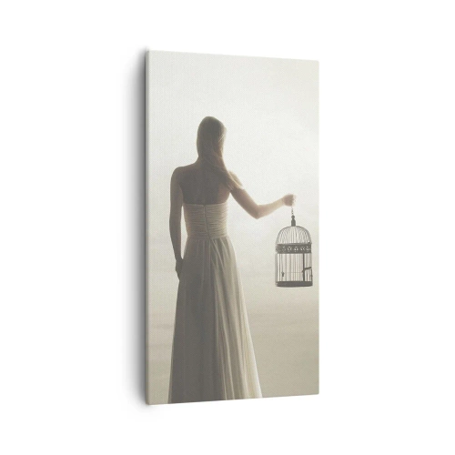 Obraz na płótnie - Bądź wolna - 55x100 cm