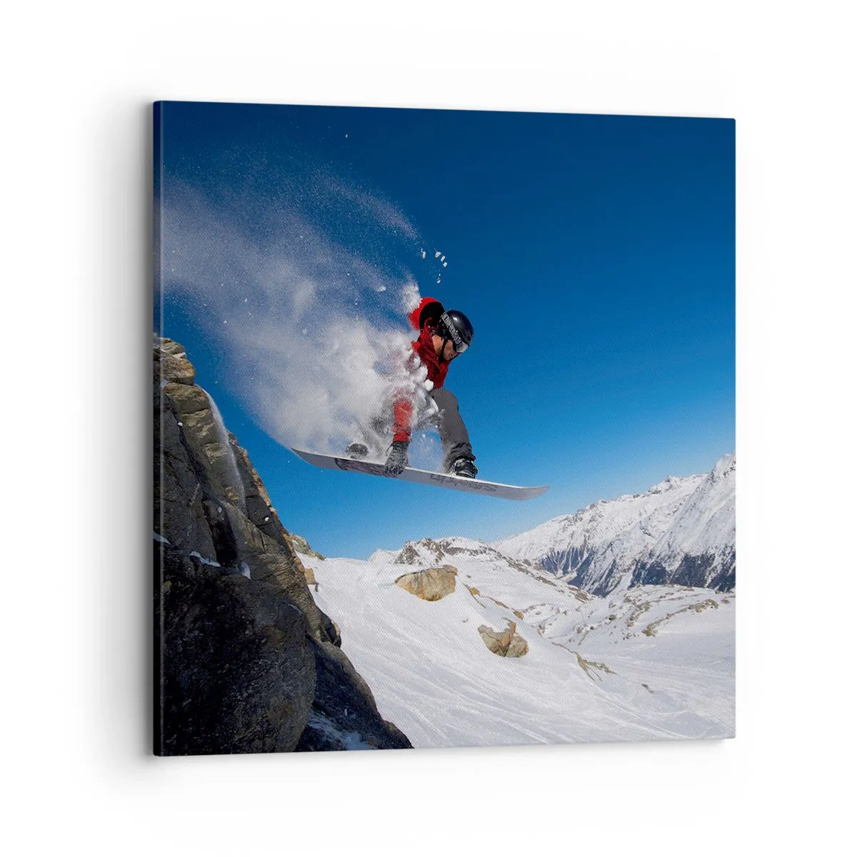 Obraz na płótnie - I stałeś się częścią przestrzeni - 70x70 cm