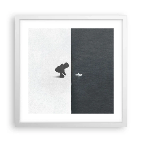 Plakat w białej ramie - Wielka wyprawa - 40x40 cm