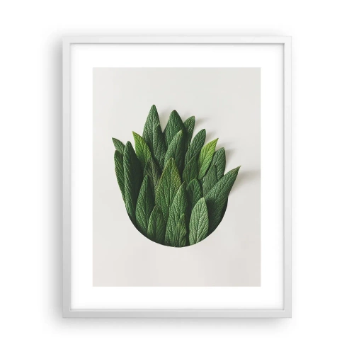 Plakat w białej ramie - Nieposkromiona ciekawość - 40x50 cm