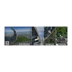 Fototapeta Próbka Samoprzylepna Deluxe Sticker - Natura jest wieczna - Abstrakcja, Architektura, Projekt - 100x30 cm
