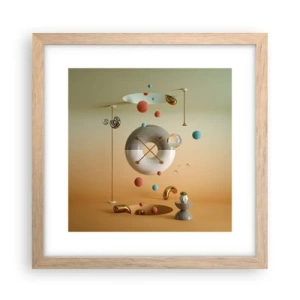 Plakat w ramie jasny dąb - Wszystko się zdarzyć może - 30x30 cm